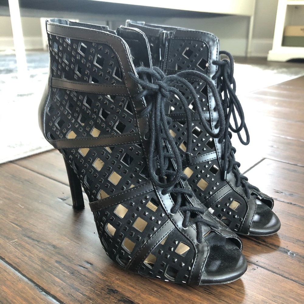 Gianni Bini Black Booty Heels